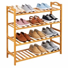 Solid Wooden Shoe Rack for Home 3 Layer / 4 Layer / 5 Layer Multi-Tier Shoe Rack