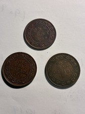 Lot Of 3 Canada Large Cents 1859,1916 & 1917