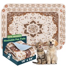 Washable Pee Pads for Dogs - 2 Pack Waterproof  Leakproof Reusable Training ...