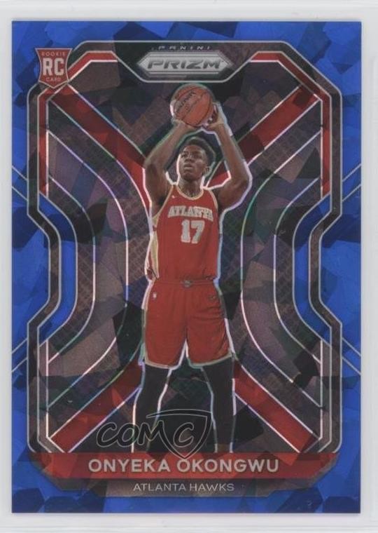 2020-21 Panini Prizm Blue Ice Prizm 51/125 Onyeka Okongwu #260 Rookie RC 0m89