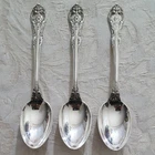 Vintage Gorham Silver King Edwards Sterling Teaspoons, Set of 3