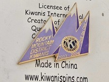 Rocky Mountain District Kiwanis One On One 2003-2004 Lapel Hat Pin Kiwanis...