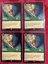 4x Disney Lorcana: Rise of the Floodborn - Arthur - Trained Swordsman - 2/204 X4