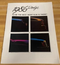 1986 Dodge Sales Brochure Catalog - Omni Glh Lancer Daytona 600 Charger Shelby 1986 Dodge Sales Brochure Catalog - Omni Glh Lancer Daytona 600 Charger Shelby