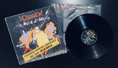 Queen A Kind Of Magic Italy Lp With Obi Strip Colonna Sonora Del Film Highlander