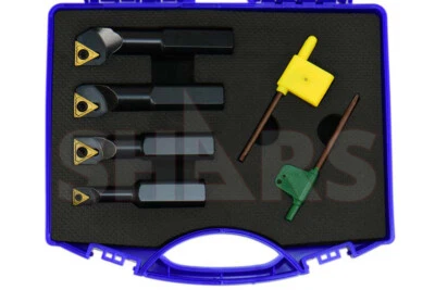 SHARS TOOL Shars 4PCS 3/4" Shank Stubby Indexable Boring Bar Set + TCMT Inserts #]
