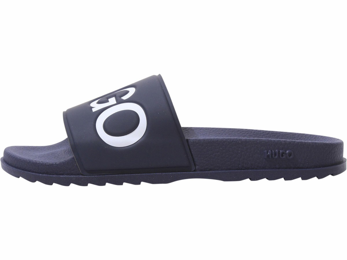 Designer Hugo Boss Match_it_Slid_rblg Dark Blue Slide Sandals Men US 11 EU 44 Slides & Flip Flops | Blue | HUGO BOSS main image 4