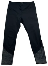 Gaiam Workout Pants Womens size Small Black Stretch Pull On Cropped 