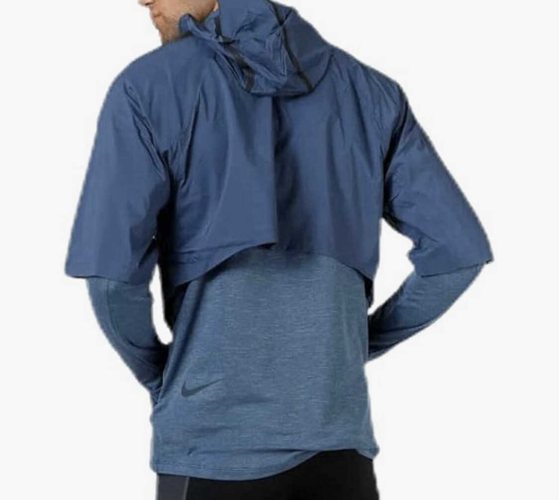 SACAI X NIKE Giacca da corsa Nike Tech Pack Therma Sphere blu impacchettabile AR1709 427 nuova con etichette P1624