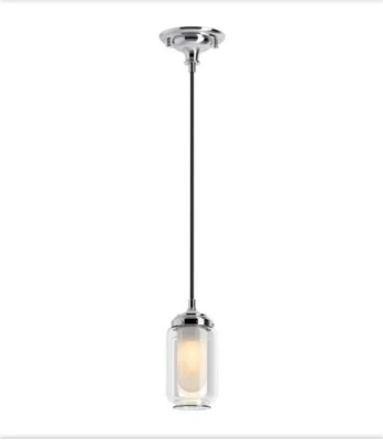 22653-PE01-SNL KOHLER Artifacts 1 Light Pendant Lighting Fixture for Kitchen Isl