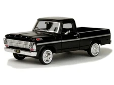 1969 Ford F-100 Pickup Truck - Black Diecast 1:24 Scale Model - 79315BK-TS