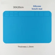 Silicone Bench Mat 30cm x 20cm x 1.5mm Thick