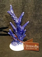 I Borbone Capodimonte Porcelain Blue Coral Made in Italy 6.5"