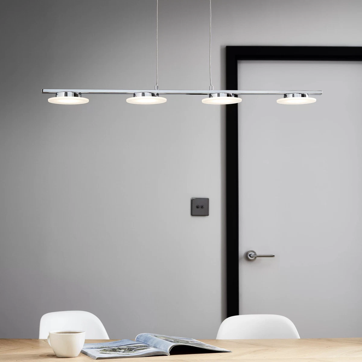 Chrome integrated cheap led pendant