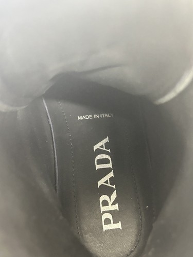 Stivali Prada Monolith in pelle e nylon suola a strappo combattimento militare leggeri 36 EU 6 US - Foto 8 di 12