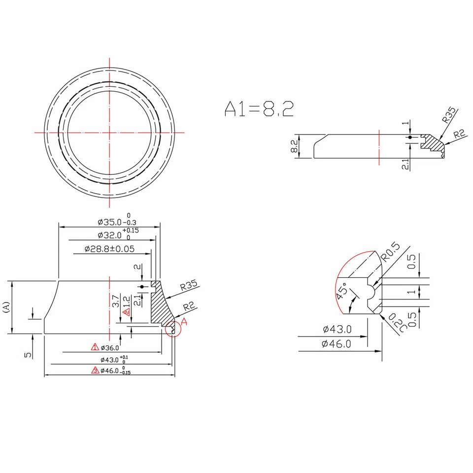 OMNI Racer WORLDS LIGHTEST Auriculares Integrados Espaciador de Carbono Cónico 1-1/8" 8mm Foto 2 de 4
