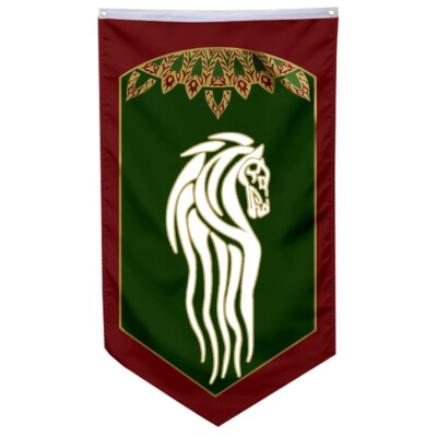 LOTR Rohan flag II banner 30x50inch Home Garden Party Decoration | eBay