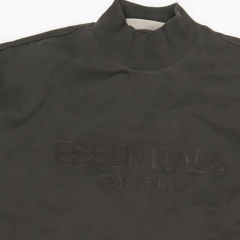 Vestito T Shirt Donna Fear of God Cotone Verde Taglia S Pullover Finto Collo
