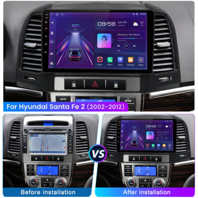 2+64G For Hyundai Santa Fe 2 2006-2012 Android 13 Car Stereo Radio GPS Carplay