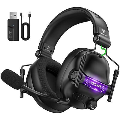 WESEARY Wireless Gaming Headset with Microphone for PS5, PS4