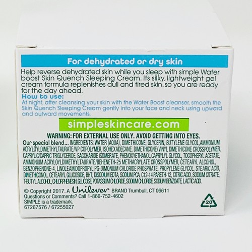 3 Pack Simple Water Boost Hydrating Booster, Sleeping Cream & Light Moisturizer - 第 5/9 張圖片
