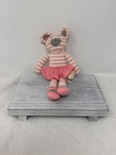 Striped MOUSE 9" Rattle Plush Stuffed Animal Toy by Organic Farm Buddies