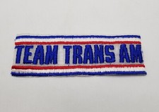 Pontiac TEAM TRANS AM Script Patch Iron On Vintage Style Retro Jacket Hat Coat