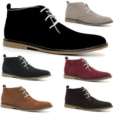 faux suede desert boots