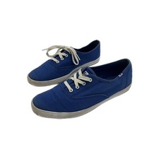 Keds Blue Sneakers - Vintage 90s Y2K Lace Up Canvas Casual Shoes - Women's 7.5
