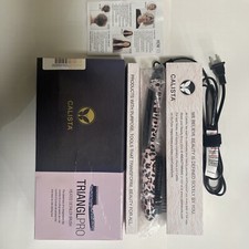 Calista TrianglPRO Triangl Pro Heated Hair Detailer Brush Cheetah Print NEW Open
