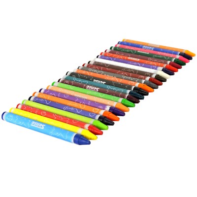 24 Stück farbige Wachsmalstifte bunte Wachsmalkreide im Set Wachsmaler Crayons