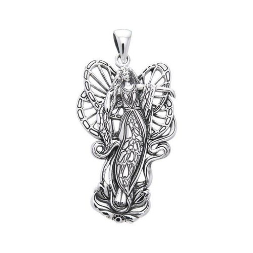 Lotus Fairy .925 Sterling Silver Pendant by Peter Stone Fine Jewelry eBay
