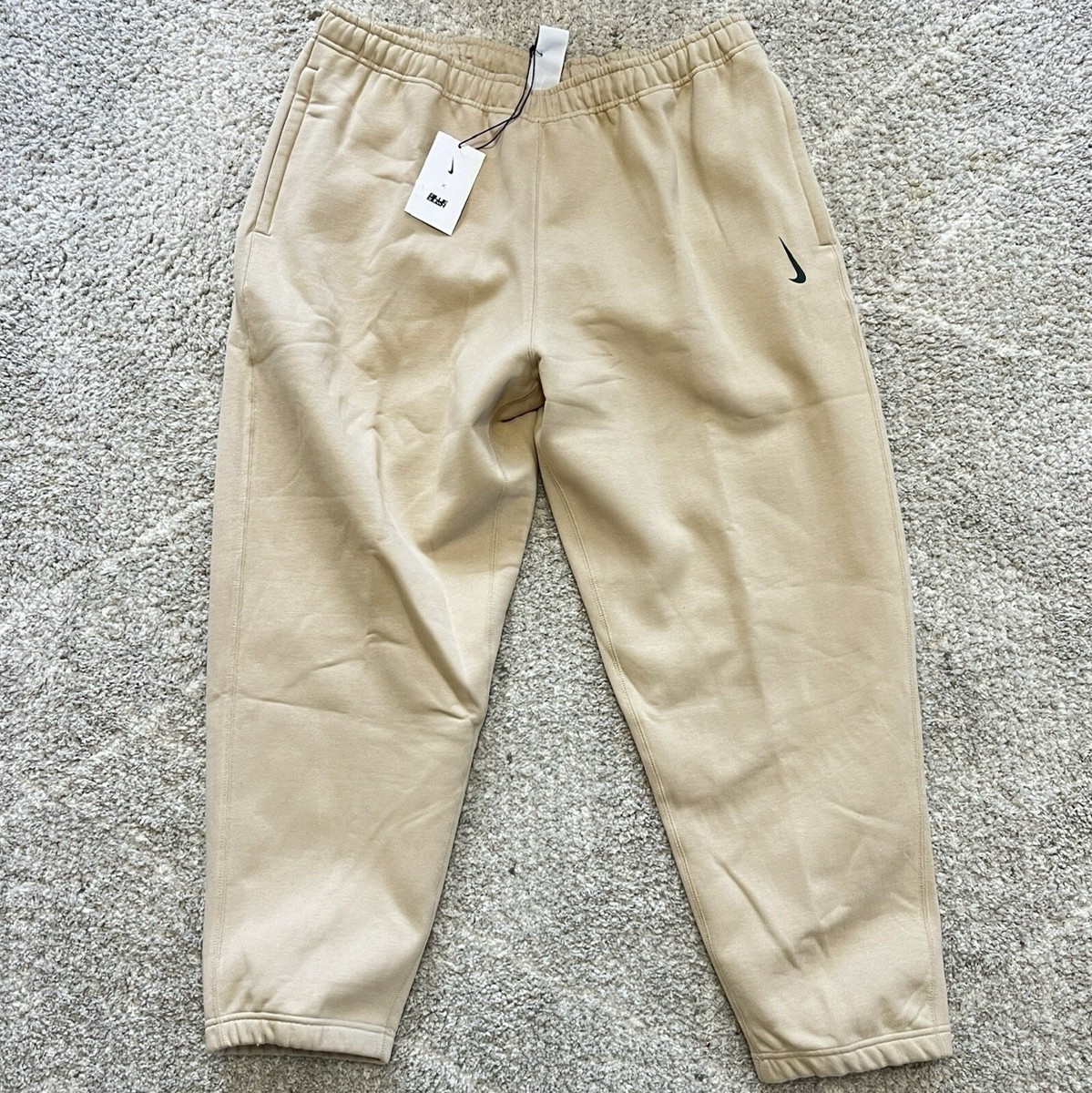 Nike x Billie Eilish Fleece Pants DQ7752-202 Mushroom Sequoia New