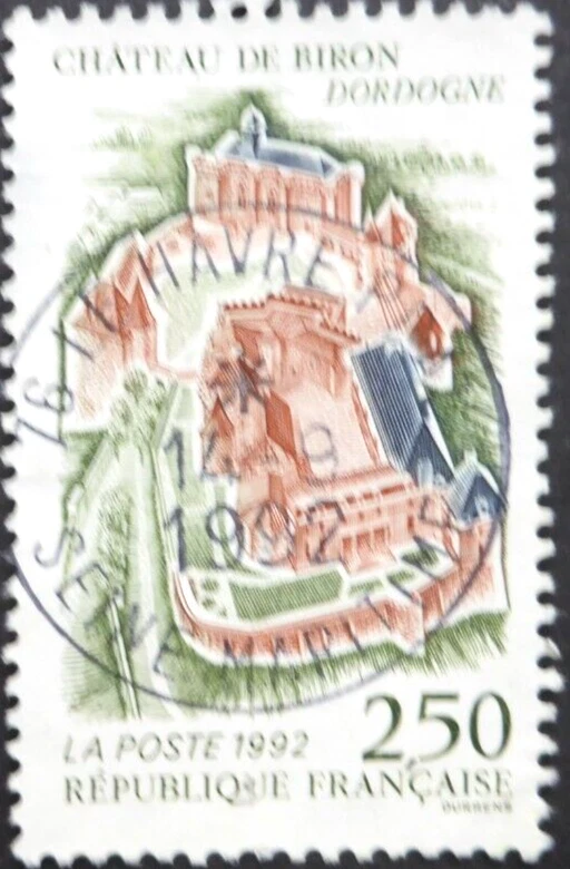 Frankreich 1992  Mi 2908, Chateau de Biron, gestempelt - Bild 1 von 1