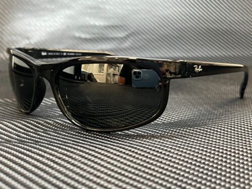 RAY BAN RB2027 601 W1 Black Rectangle 62 mm Unisex Polarized Sunglasses - 第 1/5 張圖片