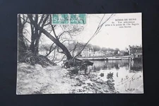 Postcard Île-de-France: 62, Bords de Seine - Pointe Ile Seguin towards Sèvres