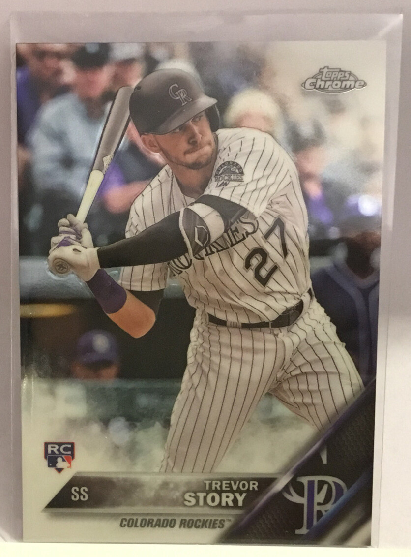 2016 TOPPS CHROME TREVOR STORY ROOKIE #45 ROCKIES MSK