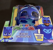 PJ Masks Kids Costume Set Catboy Dress Up Set Shirt Mask Size 4x-6x