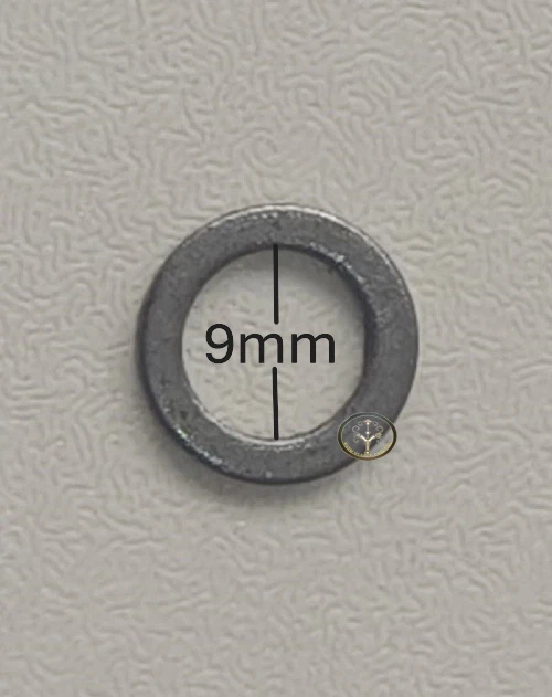 Anillos sólidos planos de cota de malla medieval, anillos sólidos de cota de malla 6 mm, 7 mm, 8 mm o 9 mm Foto 2 de 4