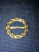 Antique Vtg Silverplate Art Deco Belt Buckle