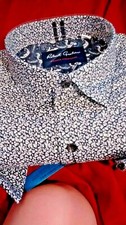 NWT Robert Graham men's XL long sleeve button down shirt,abstract random shapes