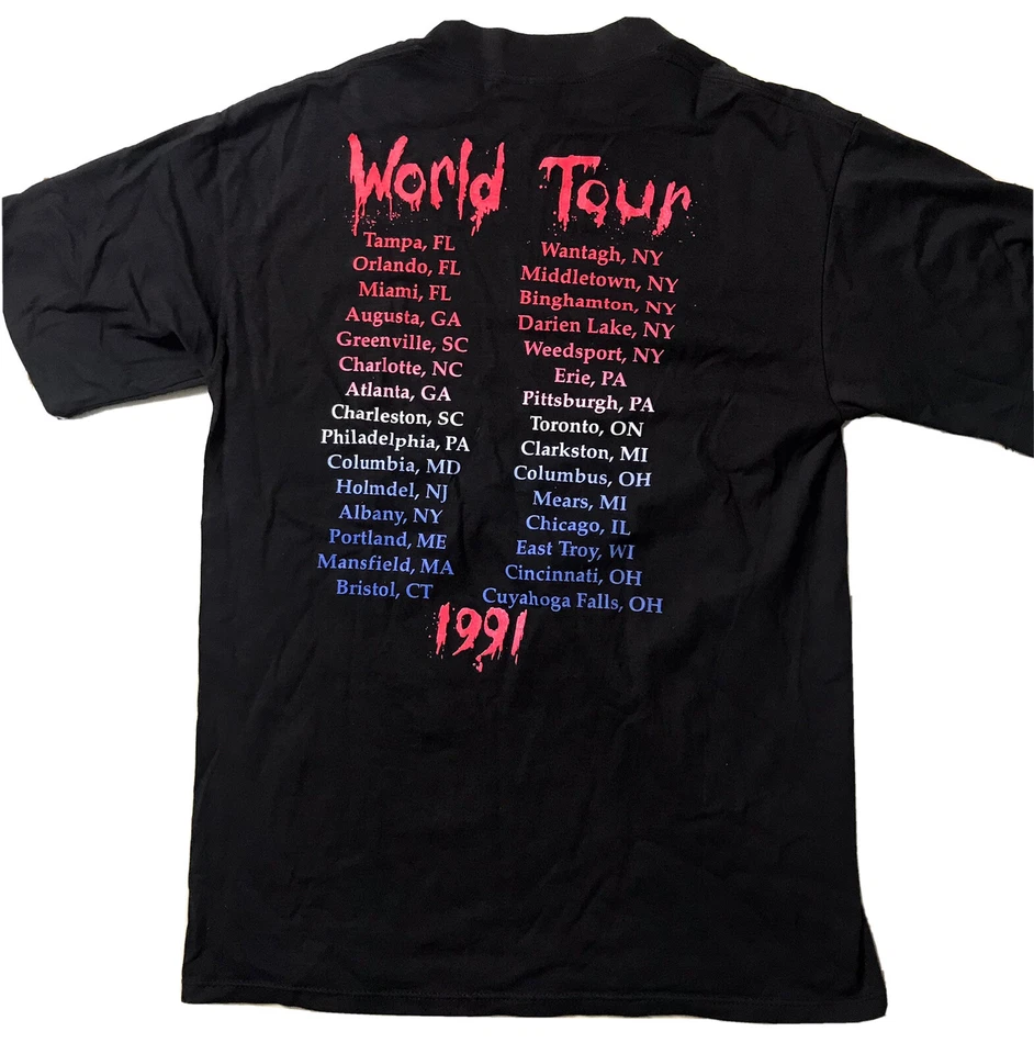 vintage 1991 Cinderella World Tour T Shirt L - Image 3 of 4