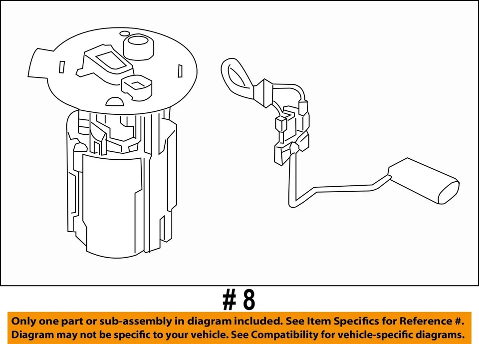 Used Fuel Pump fits: 2014 Ford Focus Pump Assembly gasoline 2.0L w/o turbo VIN 2 Foto 4 de 4