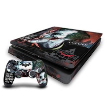 BATMAN ARKHAM CITY GRAPHICS VINYL SKIN DECAL FOR PS4 SLIM CONSOLE  CONTROLLER