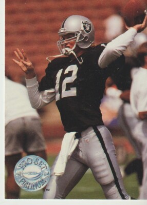 Pro Set Platinum 1991 Los Angeles Raiders #297 Todd Marinovich