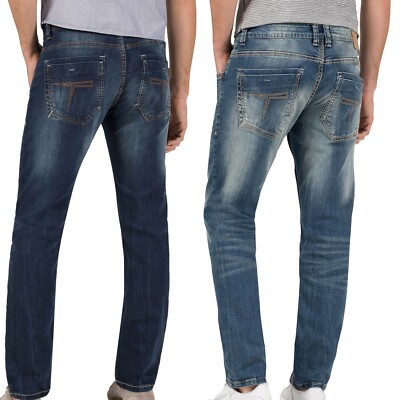 Timezone Gerrit Jeans Hose Herren Weit Stretch hellblau blau 