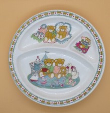 Vintage Enesco Lucy and Me Divided Childs Melamine Plate with Cup 1985 Pre-Owned