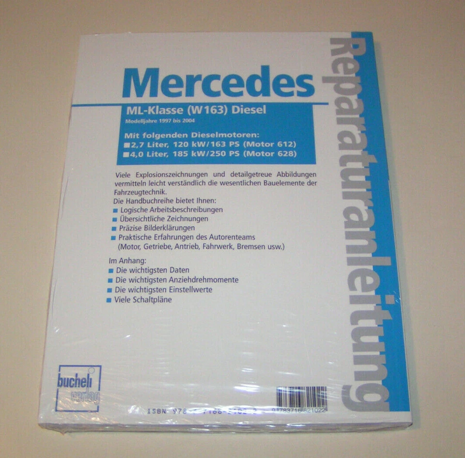 Manual de Reparación Mercedes-Benz Clase ML Diesel Tipo W163 - ML 270/ML 400 CDI - Imagen 2 de 2