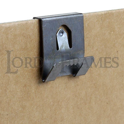 LORD OF THE FRAMES Diente de sierra limpio clip individual sobre perchas 2 mm tablero marco colgante