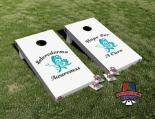 Scleroderma Awareness Hope For A Cure Cornhole Board Vinyl Wrap Skins Laminated
